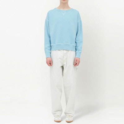 Maison Margiela SS23 Sudadera Oversize Azul Pullover S50GU0207S25570-489 Lookbook Maison Margiela SS23 Sudadera Oversize Azul Pullover S50GU0207S25570-489