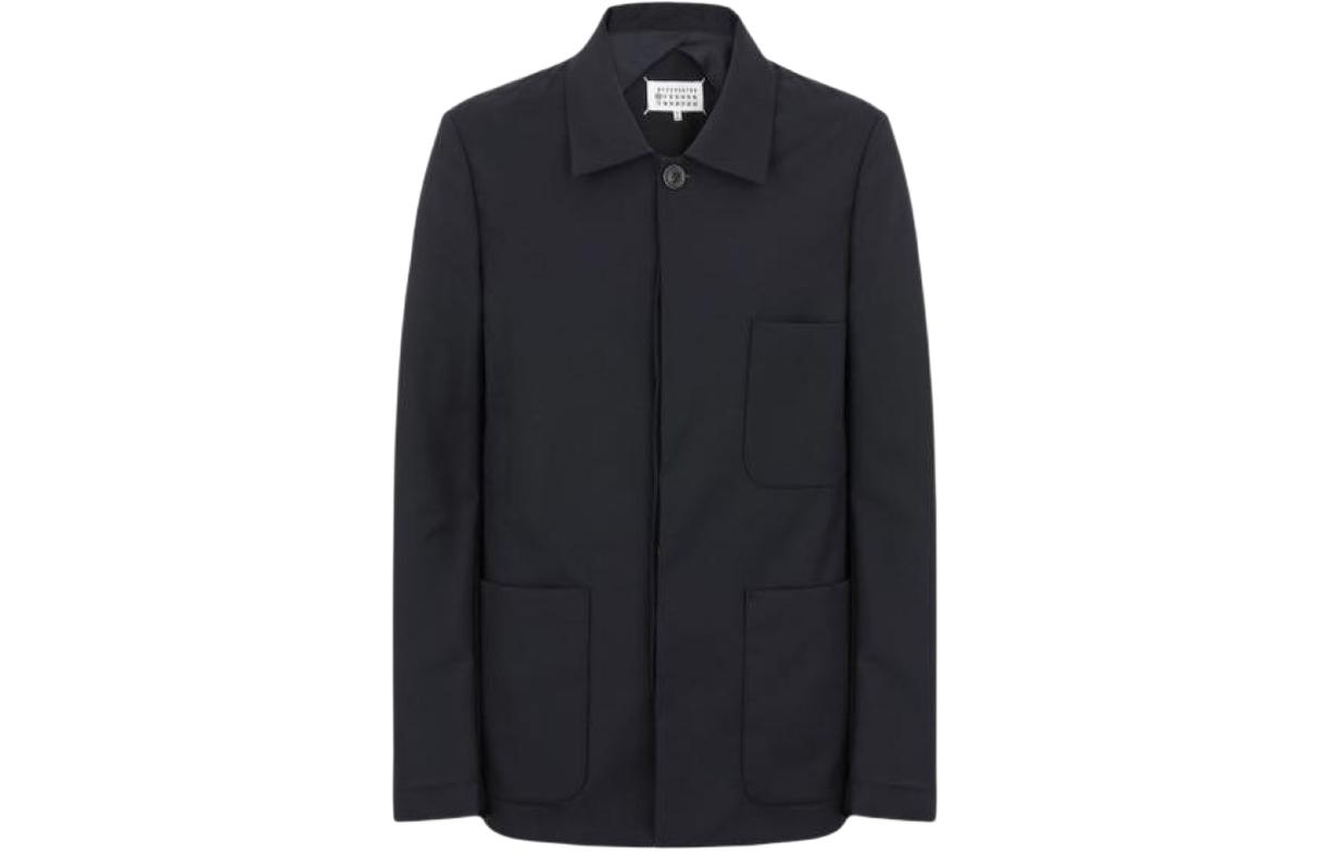 Maison Margiela SS24 Numeric Pattern Crewneck Sweater with Cutout Detail Black Unisex SH2GU0001S25623