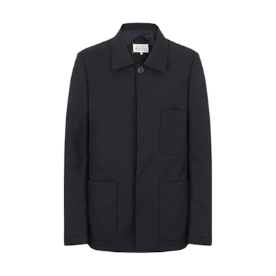 Maison Margiela SS24 Numeric Pattern Crewneck Sweater with Cutout Detail Black Unisex SH2GU0001S25623