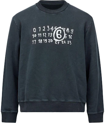 Maison Margiela SS24 数字印花宽松版黑色圆领卫衣 SH2GU0011M25004900 Buy Maison Margiela SS24 数字印花宽松版黑色圆领卫衣 SH2GU0011M25004900