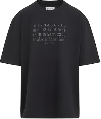 Camiseta de Manga Larga Negra Maison Margiela SS25 con Estampado Numérico. S50GC0716S24567969 Order Camiseta de Manga Larga Negra Maison Margiela SS25 con Estampado Numérico. S50GC0716S24567969