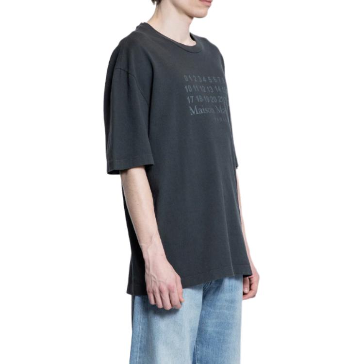 Purchase Camiseta de Manga Larga Negra Maison Margiela SS25 con Estampado Numérico. S50GC0716S24567969