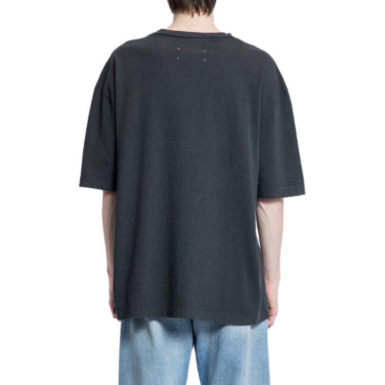 Details for Camiseta de Manga Larga Negra Maison Margiela SS25 con Estampado Numérico. S50GC0716S24567969