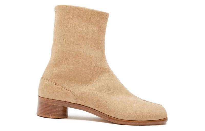 Maison Margiela Tabi 'Beige Leather' 圖 4