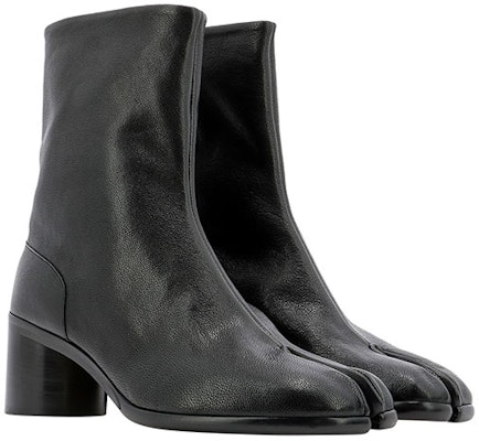 Maison Margiela Tabi 'Black Chunky Heel Leather Ankle Boot' S57WU0220P4131H8686 Lookbook Maison Margiela Tabi 'Black Chunky Heel Leather Ankle Boot' S57WU0220P4131H8686
