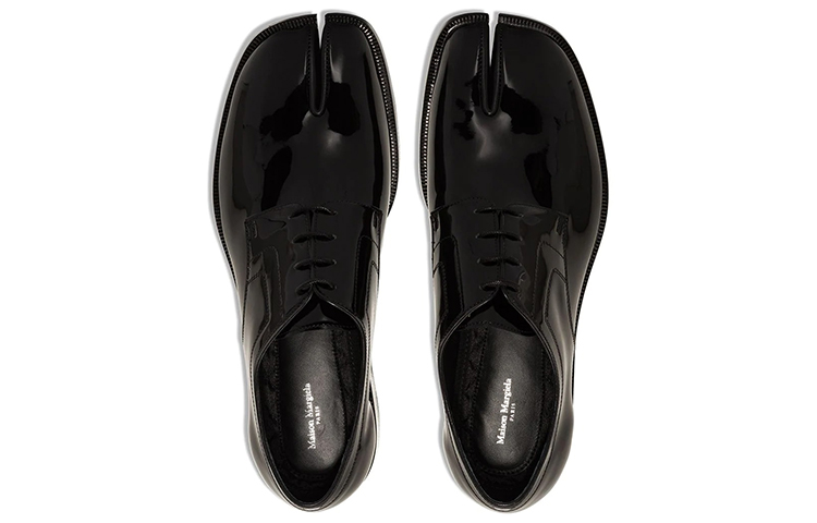 Maison Margiela Tabi 'Black Leather Lace-Up' 圖 3