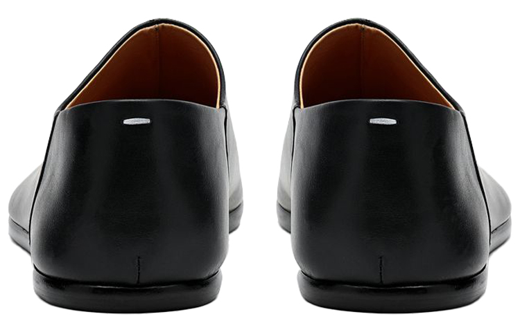 Shop メゾン マルジェラ タビ レザー スリッポン (ブラック) S57WR0051PR516T8013