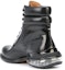 Shop Maison Margiela Tabi 'But Hitam Berkilat Bertali Kulit' S57WU0224P3827H8396