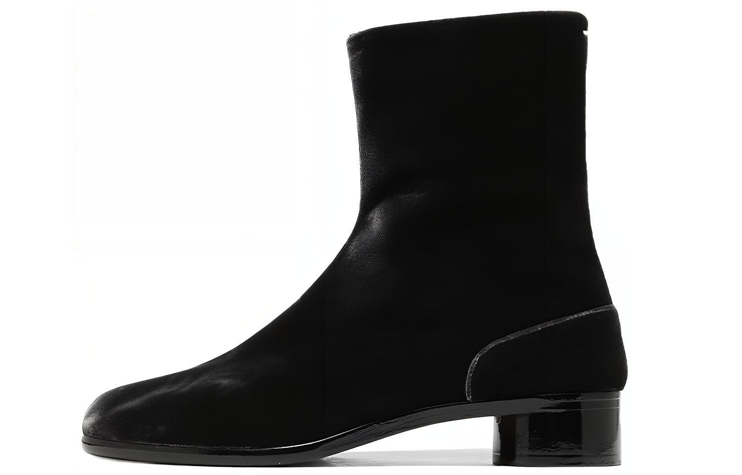 Maison Margiela Tabi 'Black Velvet Ankle' S57WU0153P1788T8006