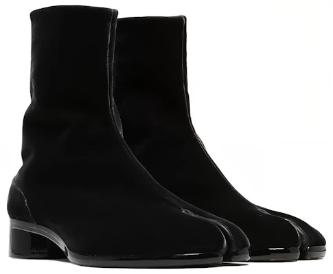 Maison Margiela Tabi 'Black Velvet Ankle' S57WU0153P1788T8006 Order Maison Margiela Tabi 'Black Velvet Ankle' S57WU0153P1788T8006