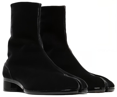 Maison Margiela Tabi 'Black Velvet Ankle' S57WU0153P1788T8006 Order Maison Margiela Tabi 'Black Velvet Ankle' S57WU0153P1788T8006
