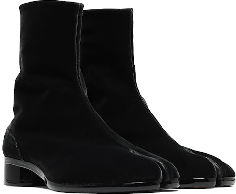 Maison Margiela Tabi 'Hitam Beludru Pergelangan' S57WU0153P1788T8006 Order Maison Margiela Tabi 'Hitam Beludru Pergelangan' S57WU0153P1788T8006