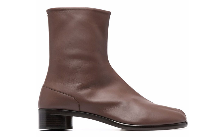 Maison Margiela Tabi 'Brown Avant-Garde Split-Toe Leather Boots' 圖 2