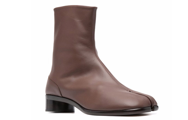 Maison Margiela Tabi 'Brown Avant-Garde Split-Toe Leather Boots' 圖 3