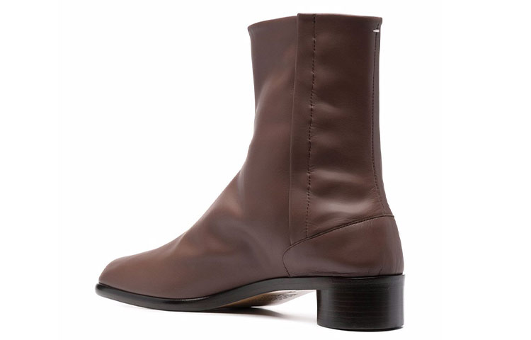 Maison Margiela Tabi 'Brown Avant-Garde Split-Toe Leather Boots' 圖 5