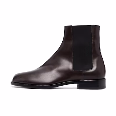 Maison Margiela Tabi 'Brown Calfskin Chelsea Boot'