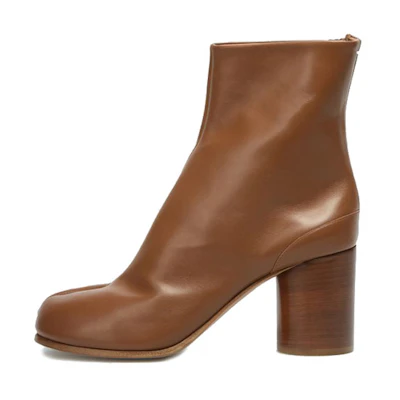 Maison Margiela Tabi 'Brown Leather Ankle Boot'