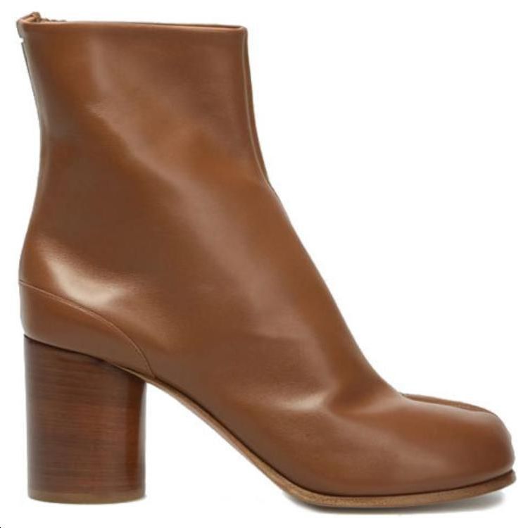 Order メゾン マルジェラ タビ レザーアンクルブーツ (ブラウン) S58WU0260PR516T2157