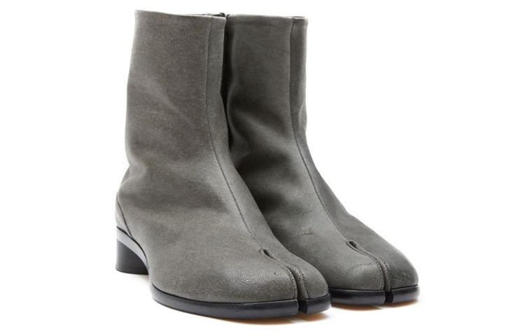 Maison Margiela Tabi 'Dark Grey Leather Boot' 圖 4
