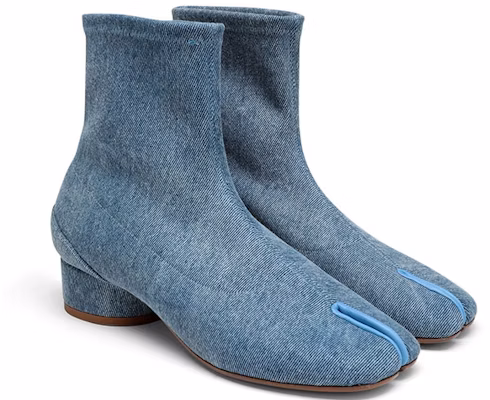 Maison Margiela Tabi 'Denim' But Buku Wanita 'Biru' S58WU0270P1730T6179 Order Maison Margiela Tabi 'Denim' But Buku Wanita 'Biru' S58WU0270P1730T6179