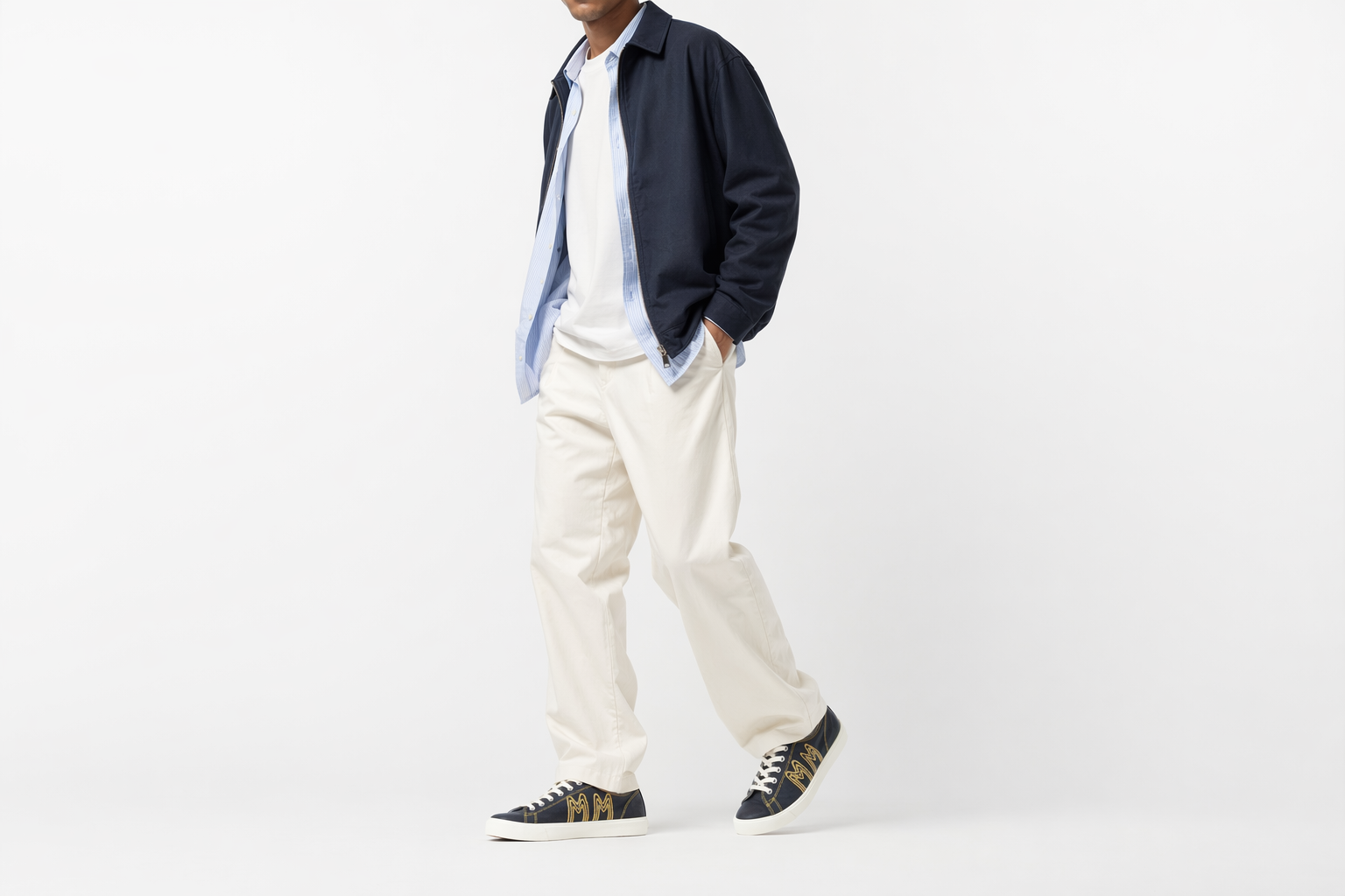 Order Maison Margiela Tabi 绣花标志 - 海军蓝 S57WS0400-P4080-H8649