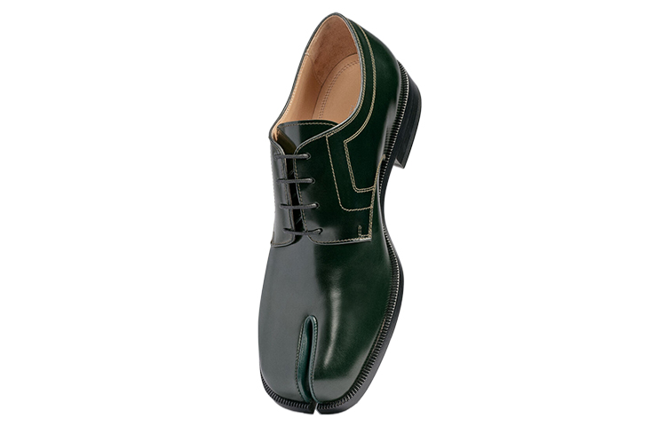 Maison Margiela Tabi 'Green Leather' 圖 2
