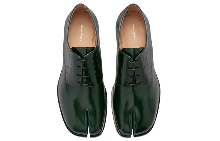 Maison Margiela Tabi 'Green Leather' 圖 3
