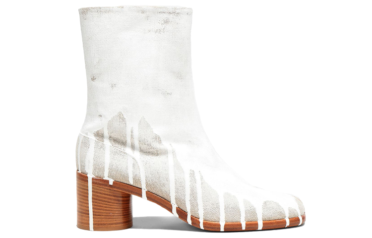 Maison Margiela Tabi 'Pure White Drip Paint' 圖 2