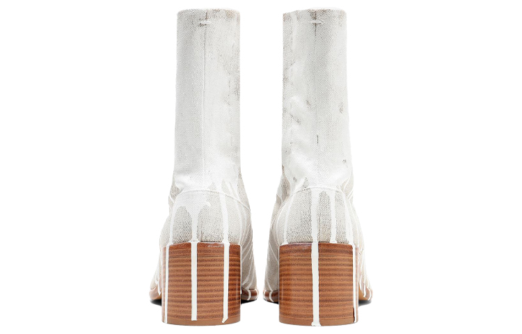 Maison Margiela Tabi 'Pure White Drip Paint' 圖 4