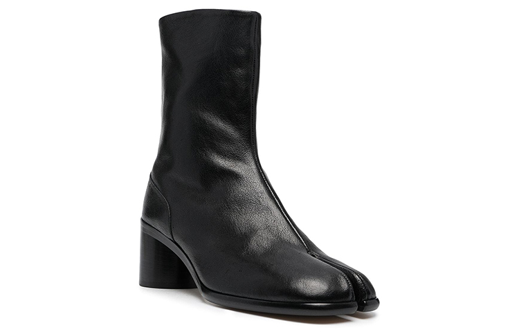 Order Maison Margiela Tabi 'But Ankle Kulit Bertumit Rendah Ringkas Hitam' S57WU0220P3962H8556