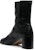 Maison Margiela Tabi 'But Ankle Kulit Bertumit Rendah Ringkas Hitam' S57WU0220P3962H8556