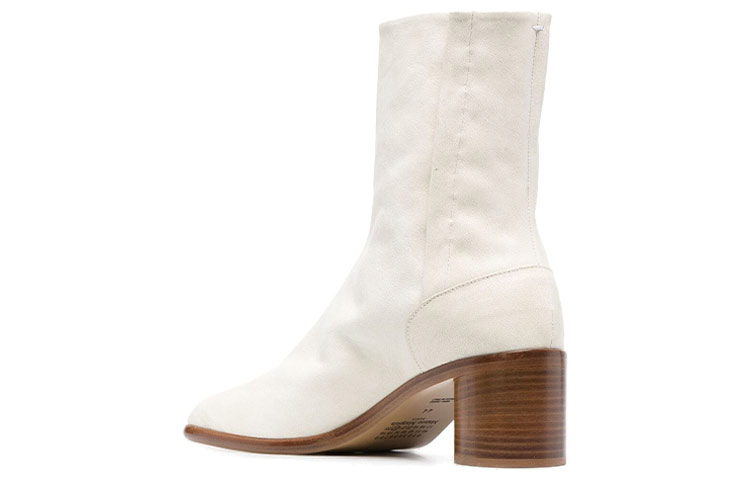 Maison Margiela Tabi 'White Leather Split-Toe Ankle Boot' 圖 5