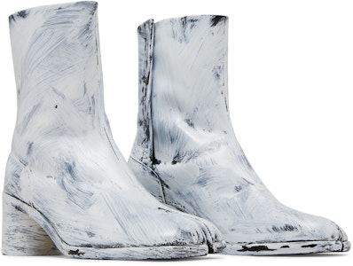 Maison Margiela 梅森馬吉拉 Tabi Bianchetto 牛皮 簡約分趾 短靴 男款 白色 Cheap Maison Margiela 梅森馬吉拉 Tabi Bianchetto 牛皮 簡約分趾 短靴 男款 白色