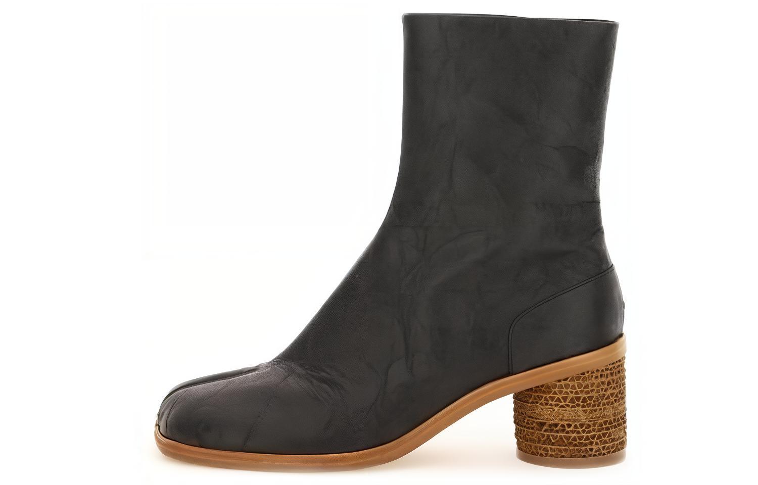 Maison Margiela Tabi Ankle Boots 'Black Chunky Heel' S57WU0251P4748T8013