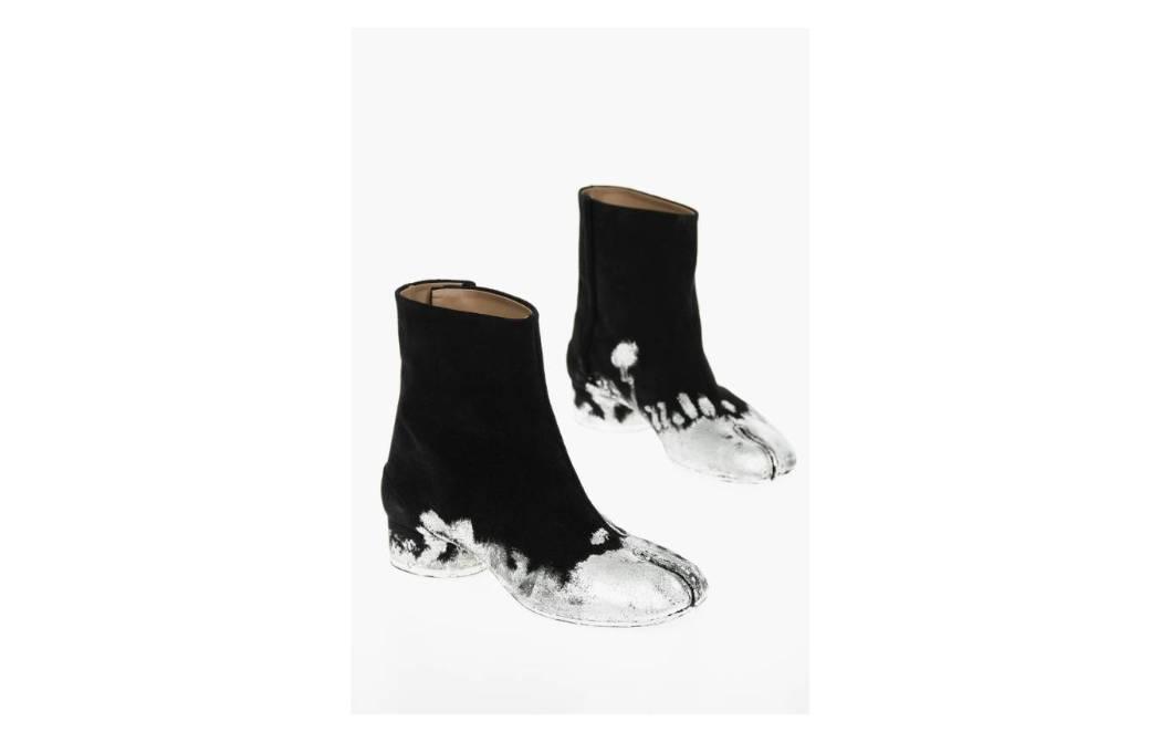 Maison Margiela Tabi Ankle Boots 'Black/White Laminated Detail' P448700S58WU0273P2519H1130