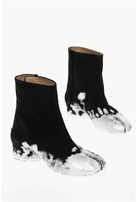 Maison Margiela Tabi 黑白拼接短靴 P448700S58WU0273P2519H1130 Buy Maison Margiela Tabi 黑白拼接短靴 P448700S58WU0273P2519H1130