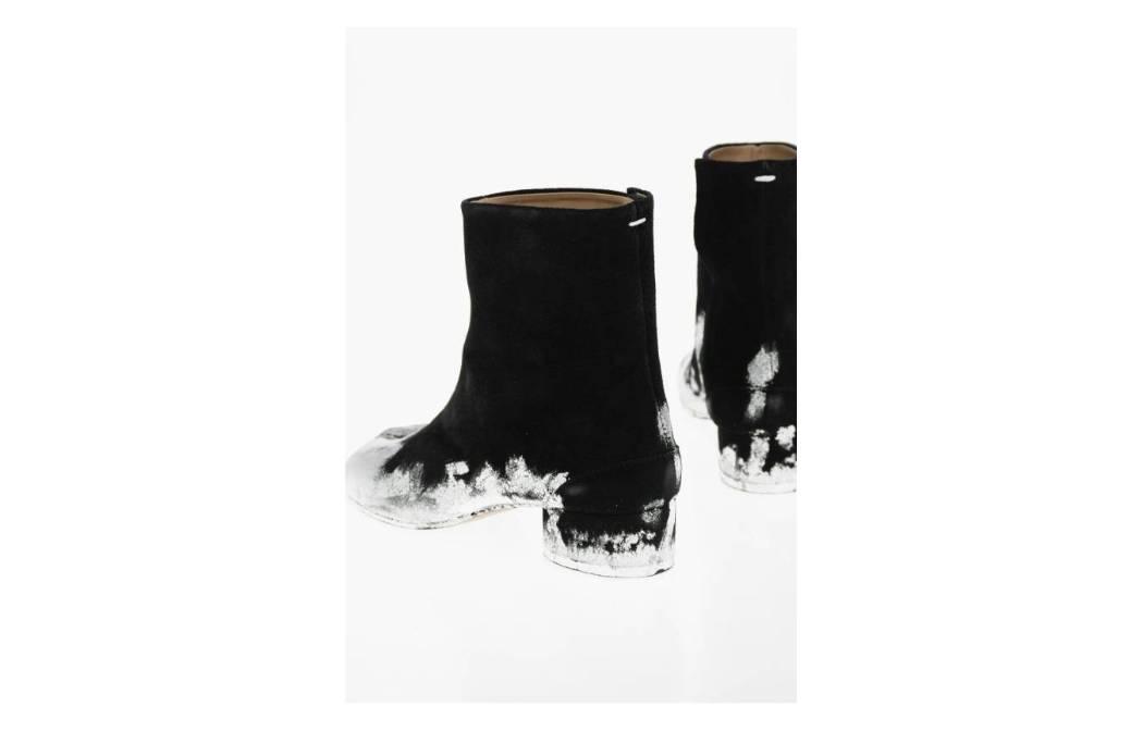 Maison Margiela Tabi Ankle Boots 'Black/White Laminated Detail' 圖 2