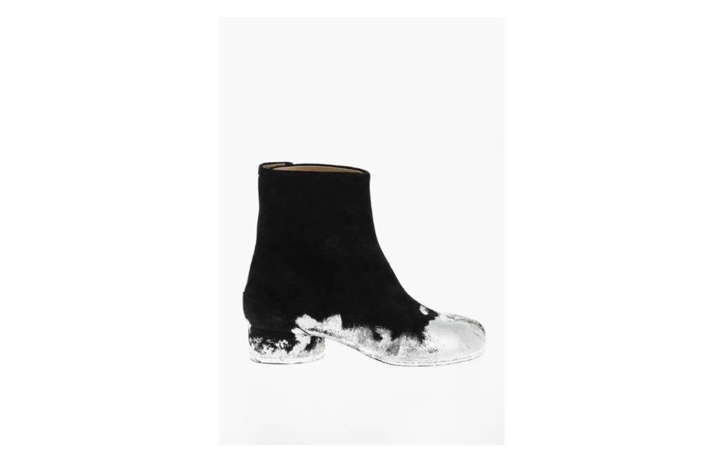 Maison Margiela Tabi Ankle Boots 'Black/White Laminated Detail' 圖 5