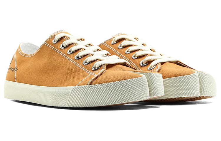 Shop Maison Margiela Tabi 帆布鞋“卡其” S57WS0252P1875T2228