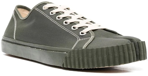 메종 마르지엘라 타비 캔버스 로우 "그린" S37WS0581P4472H9015 Order 메종 마르지엘라 타비 캔버스 로우 "그린" S37WS0581P4472H9015