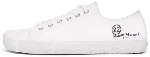 Maison Margiela Tabi Canvas Low 'White Spill' S37WS0495-P2347-T1003 Maison Margiela Tabi Canvas Low 'White Spill' S37WS0495-P2347-T1003