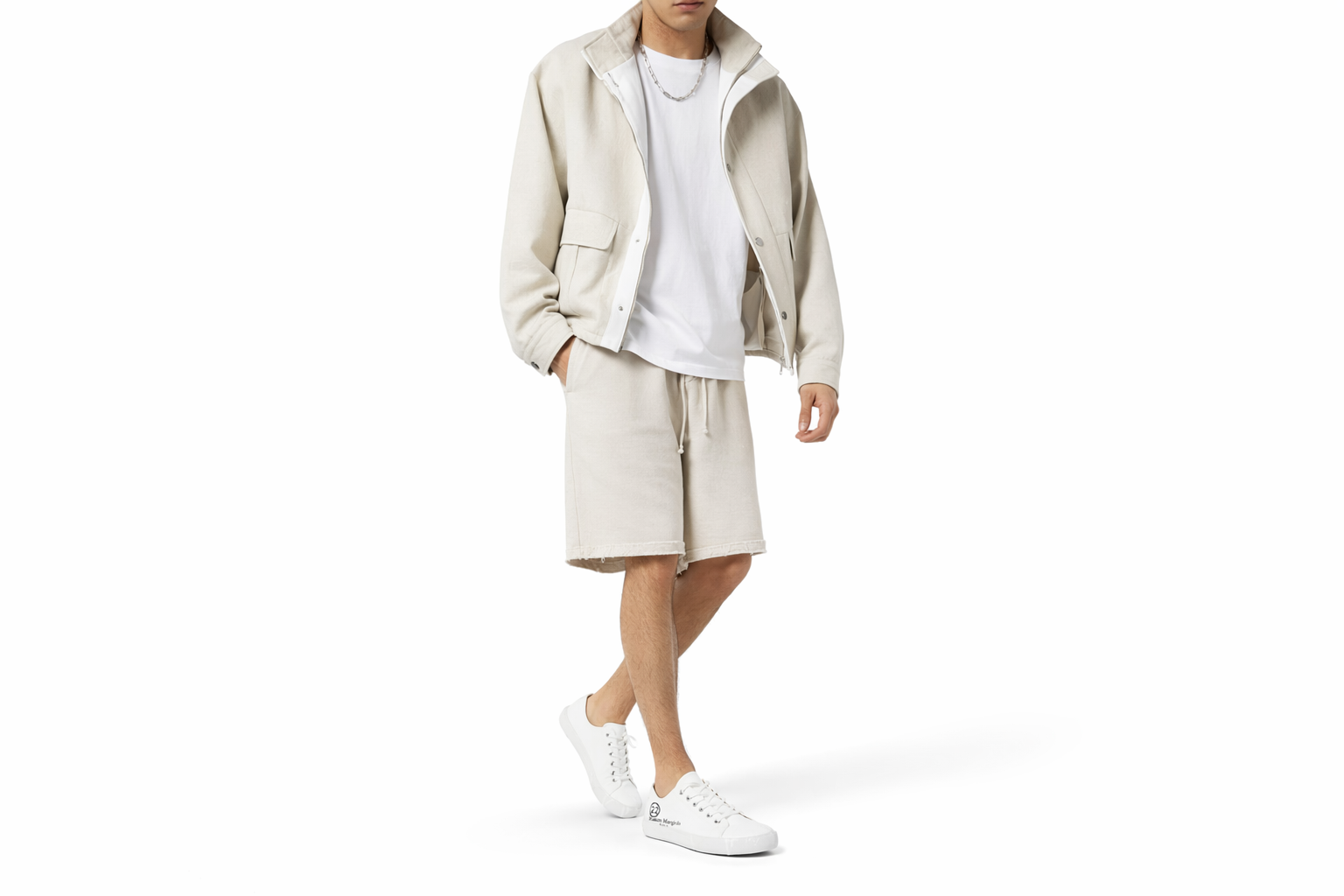 Order メゾン マルジェラ タビ キャンバス ロー「白の染み」(47) S37WS0495-P2347-T1003