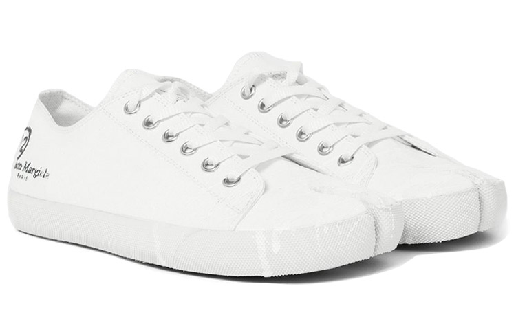 Shop メゾン マルジェラ タビ キャンバス ロー「白の染み」(47) S37WS0495-P2347-T1003