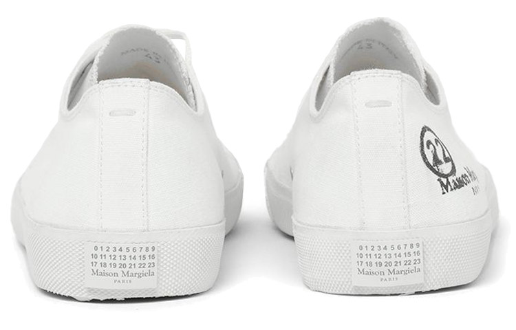 Shop メゾン マルジェラ タビ キャンバス ロー「白の染み」(47) S37WS0495-P2347-T1003