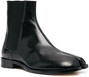 Maison Margiela 時尚簡約 防滑舒適分趾切爾西靴 黑色 Lookbook Maison Margiela 時尚簡約 防滑舒適分趾切爾西靴 黑色