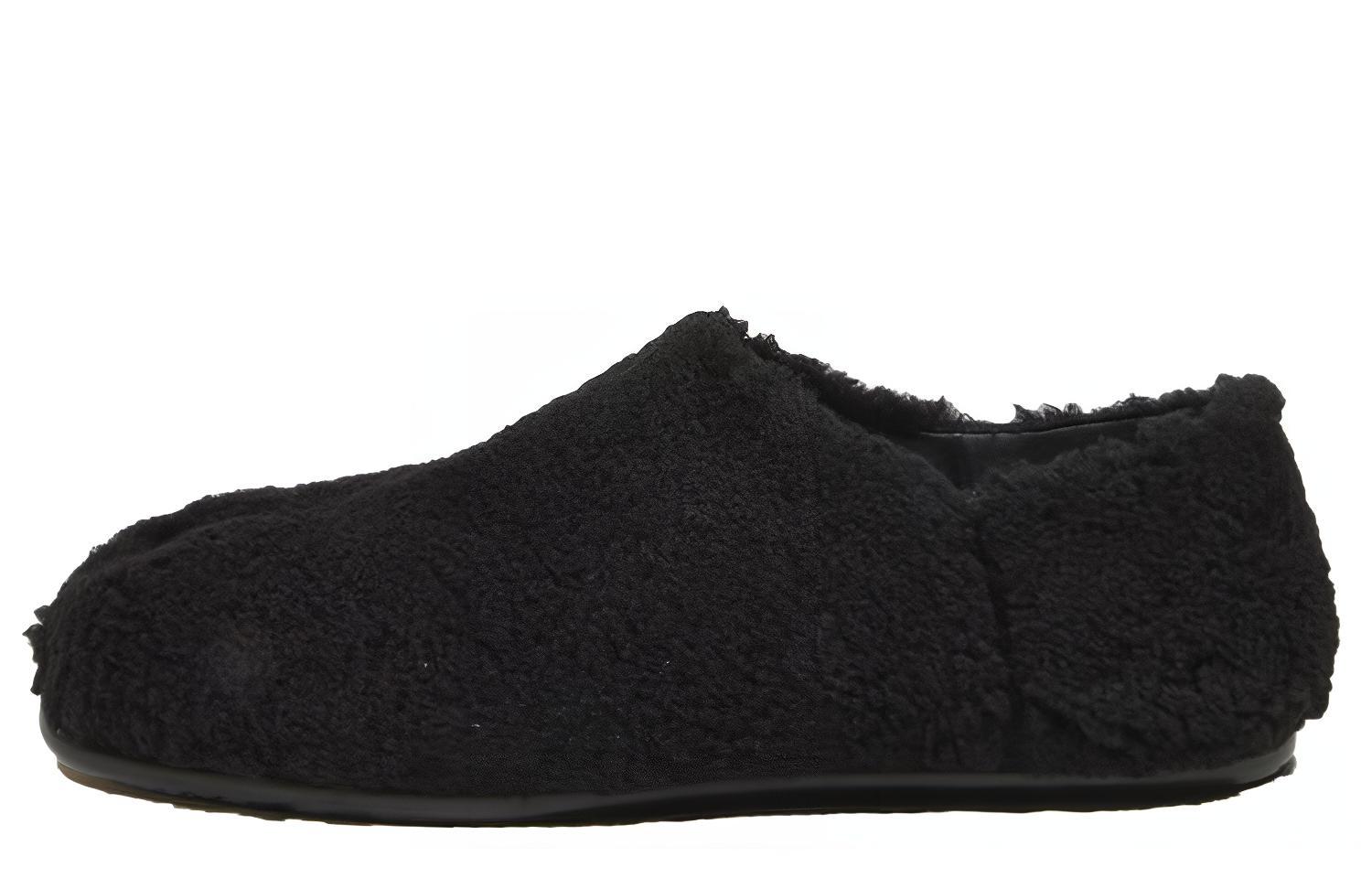 Buy Maison Margiela Tabi Faux Shearling Babouche 'Hitam' S57WR0120-P4355-T8013
