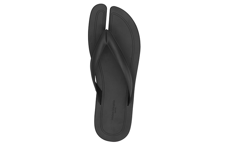 Shop Maison Margiela Tabi 人字拖鞋 '黑色' S57WX0078P4785T8008