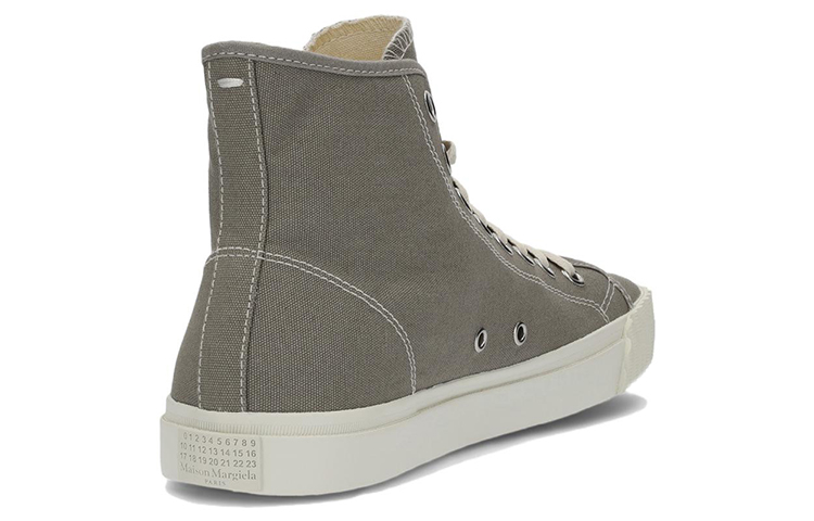 Shop Maison Margiela Tabi High-Top Canvas 'Grey' S57WS0440P4291H9396