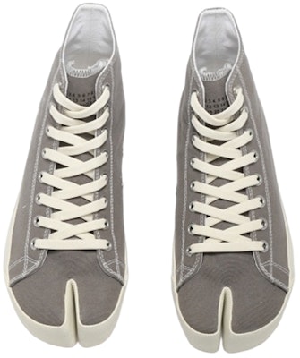Maison Margiela Tabi Tinggi 'Abu-abu Kanvas' S57WS0253P1875T8033 Shop Maison Margiela Tabi Tinggi 'Abu-abu Kanvas' S57WS0253P1875T8033