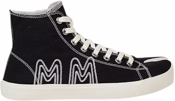 Maison Margiela Tabi High 'MM Embroidered - Black' S57WS0399-P4080-H8650 Maison Margiela Tabi High 'MM Embroidered - Black' S57WS0399-P4080-H8650